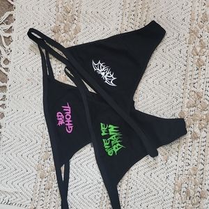 Dollskill Gothic Spooky Halloween Thong Panty